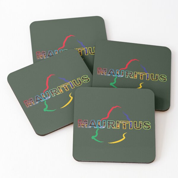 Item preview, Mauritius Flag Typography with Map: Island Pride Display designed and sold by RvinJo8.