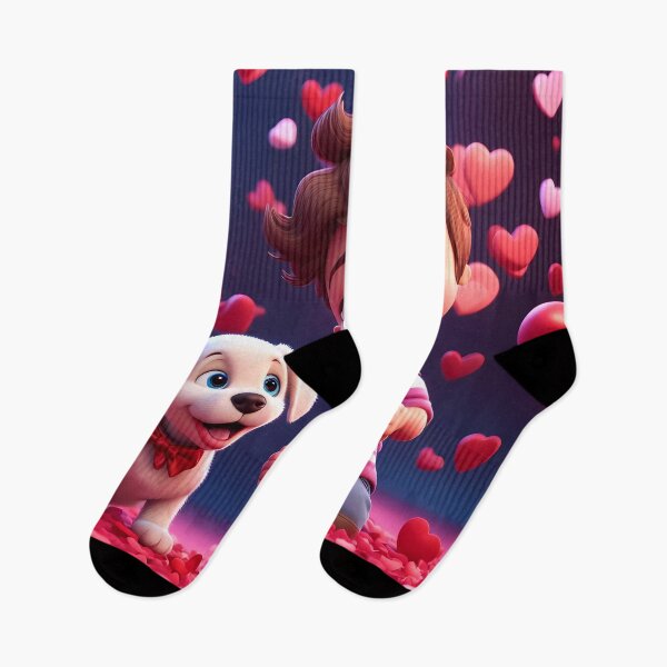 Item preview, Toddlers celebrating Valentines day with a puppy designed and sold by Colin Bentham.