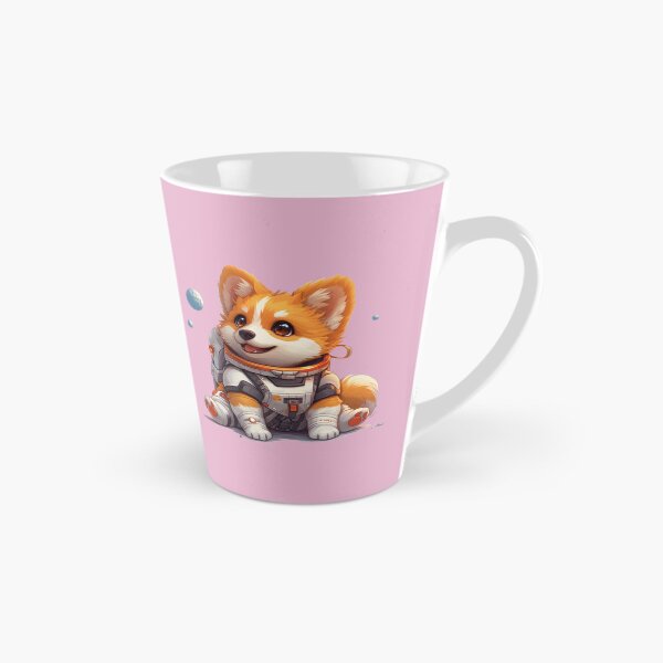 Artikelvorschau, Astronaut Corgi Pastellrosa entworfen und verkauft von CosmicOrangeCat.