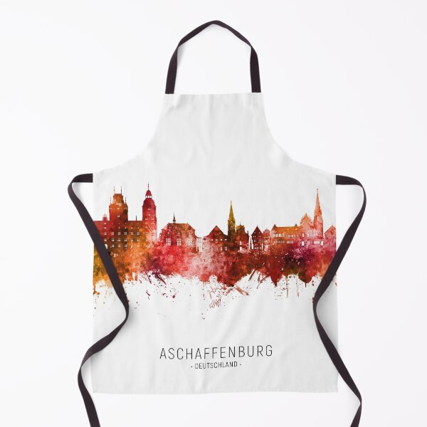 Artikelvorschau, Aschaffenburg Deutschland Skyline entworfen und verkauft von ArtPrints.