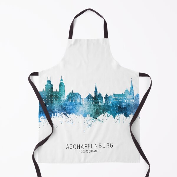 Artikelvorschau, Aschaffenburg Deutschland Skyline entworfen und verkauft von ArtPrints.