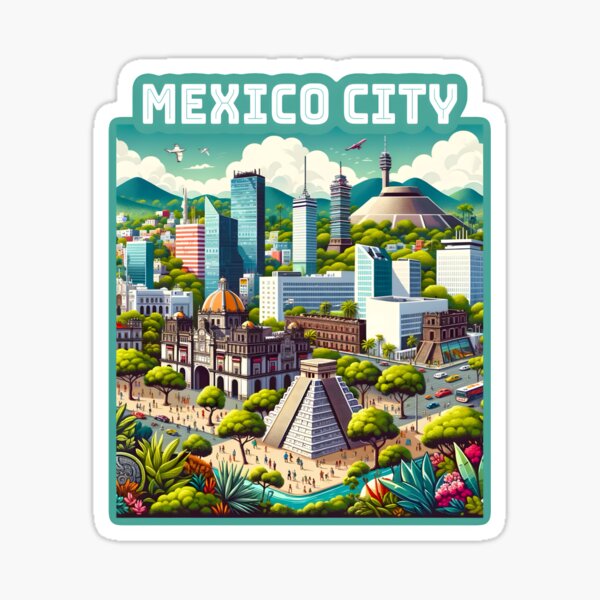 Item preview, Mexico City Modern and Ancient Landmarks designed and sold by Unitepeople.