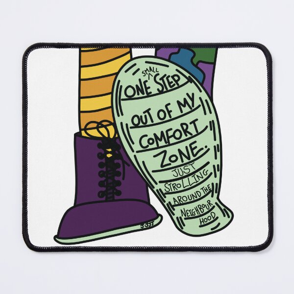 Item preview, One small step out of my Comfort Zone (just in the neighbourhood) designed and sold by JJJJdoodles.