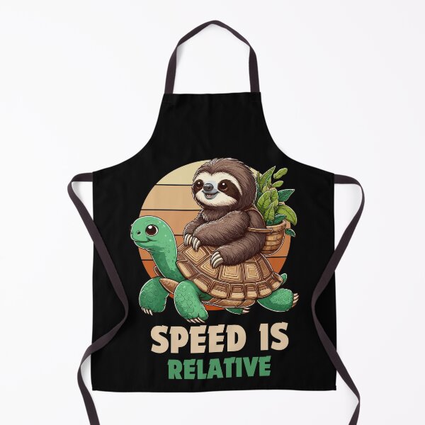 Item preview, Speed Is Relative - Sloth Riding Turtle designed and sold by Kawaii-n-Spice.