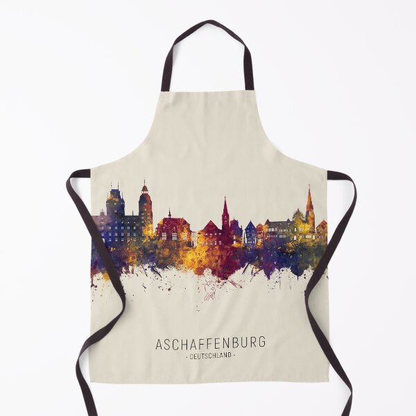 Artikelvorschau, Aschaffenburg Deutschland Skyline entworfen und verkauft von ArtPrints.