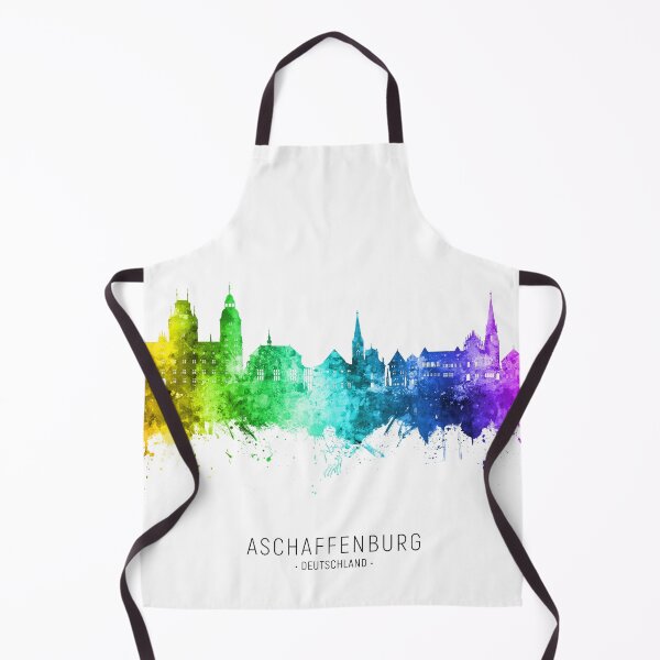 Artikelvorschau, Aschaffenburg Deutschland Skyline entworfen und verkauft von ArtPrints.