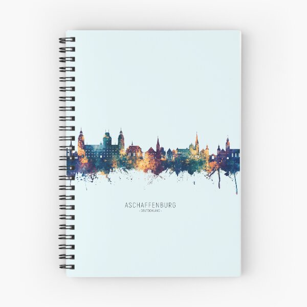 Aperçu de l'œuvre Aschaffenburg Allemagne Skyline créée et vendue par ArtPrints.