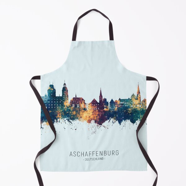 Artikelvorschau, Aschaffenburg Deutschland Skyline entworfen und verkauft von ArtPrints.