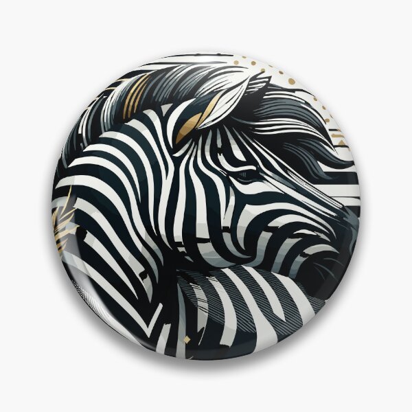 Item preview, Gold Zebra Elegance: A Symbol of Resilient Beauty designed and sold by Nimira.