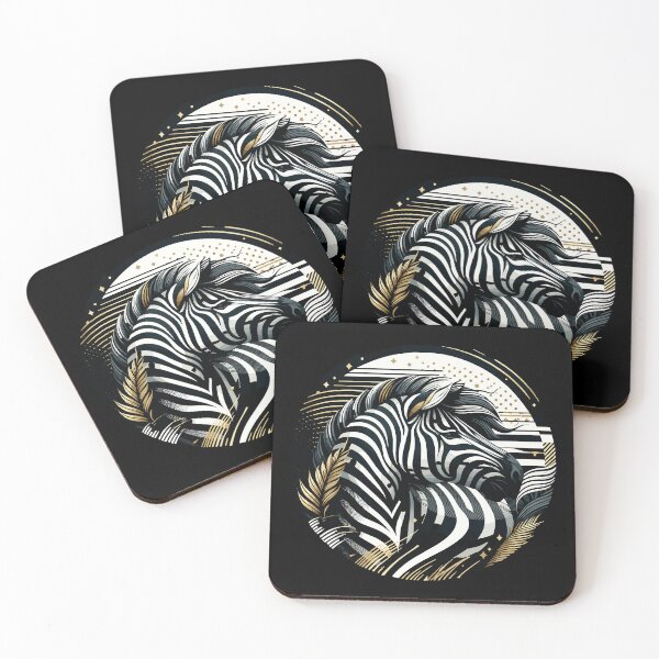 Item preview, Gold Zebra Elegance: A Symbol of Resilient Beauty designed and sold by Nimira.