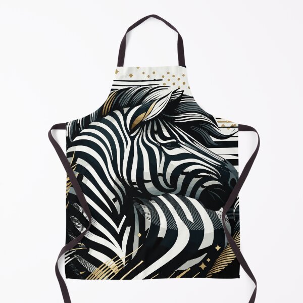 Item preview, Gold Zebra Elegance: A Symbol of Resilient Beauty designed and sold by Nimira.