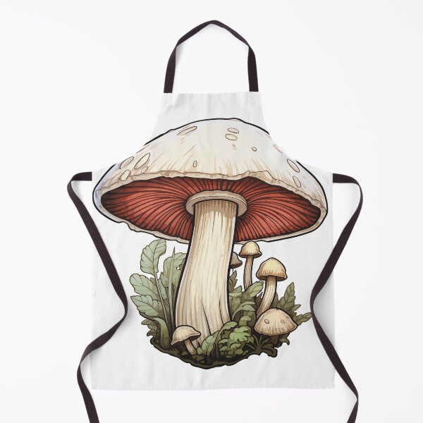 Item preview, White Mushroom, Funghi, Watercolour Mushroom, Sticker, T Shirt designed and sold by TotallySpiffing.