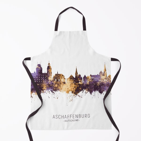 Artikelvorschau, Aschaffenburg Deutschland Skyline entworfen und verkauft von ArtPrints.
