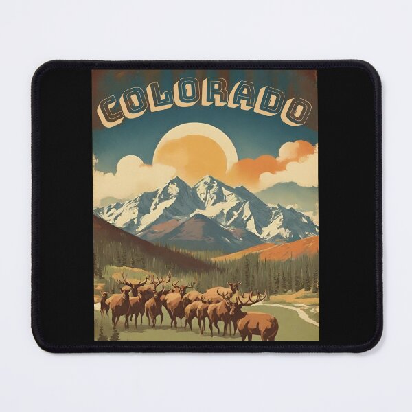 Item preview, Colorado Rustic Style Vintage Poster  designed and sold by CyberArtistOne.