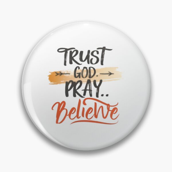 Item preview, Trust God Pray Believe designed and sold by SoulfulStitches.