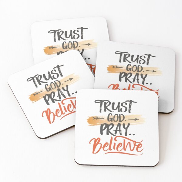 Item preview, Trust God Pray Believe designed and sold by SoulfulStitches.