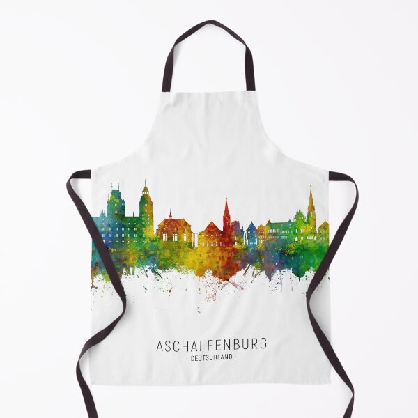 Artikelvorschau, Aschaffenburg Deutschland Skyline entworfen und verkauft von ArtPrints.