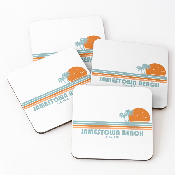 Item preview, Jamestown Beach Virginia Sun Palm Trees designed and sold by Esskay Designs.