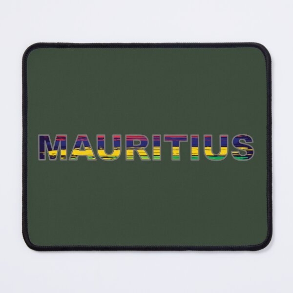 Item preview, Mauritius Flag Typography: Vibrant Representation of Island Colors designed and sold by RvinJo8.