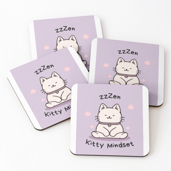 Item preview, Kawaii Cute Yoga Meditating Cat designed and sold by AdaMazingDesign.