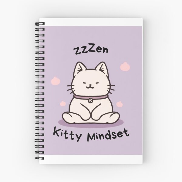 Item preview, Kawaii Cute Yoga Meditating Cat designed and sold by AdaMazingDesign.