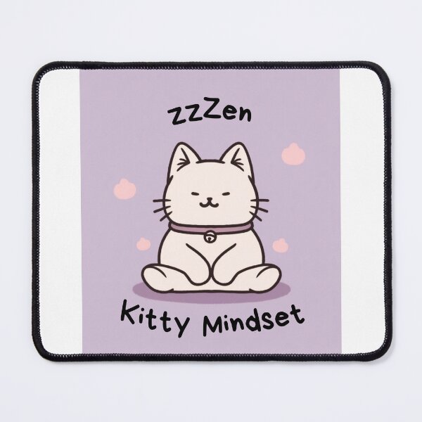 Item preview, Kawaii Cute Yoga Meditating Cat designed and sold by AdaMazingDesign.