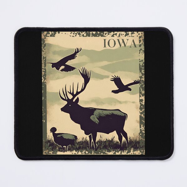 Item preview, Iowa Rustic Style Vintage Poster  designed and sold by CyberArtistOne.