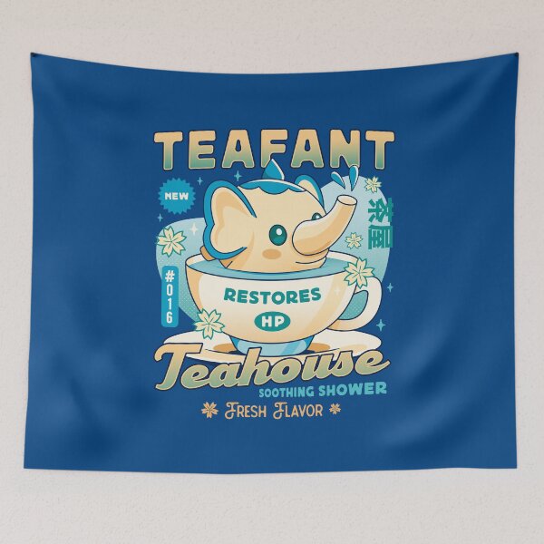 Item preview, Teafant Cute Teahouse designed and sold by Lagelantee.