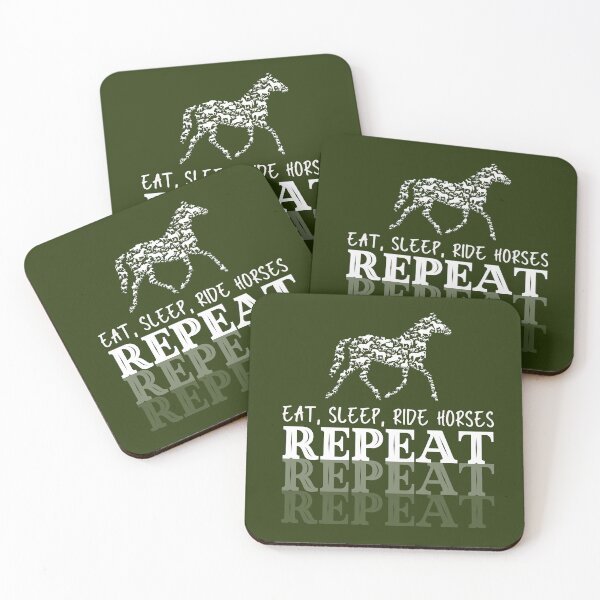 Item preview, Eat, Sleep, Ride Horses Repeat designed and sold by KatanaCreative.