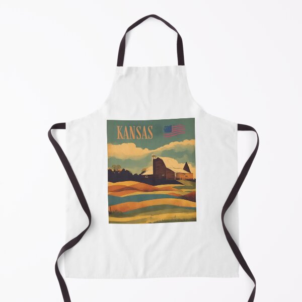 Item preview, Kansas Rustic Style Vintage Poster designed and sold by CyberArtistOne.