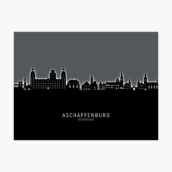 Item preview, Aschaffenburg Germany Skyline designed and sold by MICHAEL TOMPSETT.