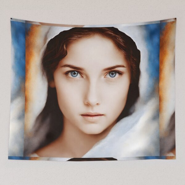 Item preview, an attempt to visualize Blessed Virgin Mary's face designed and sold by bogfl.