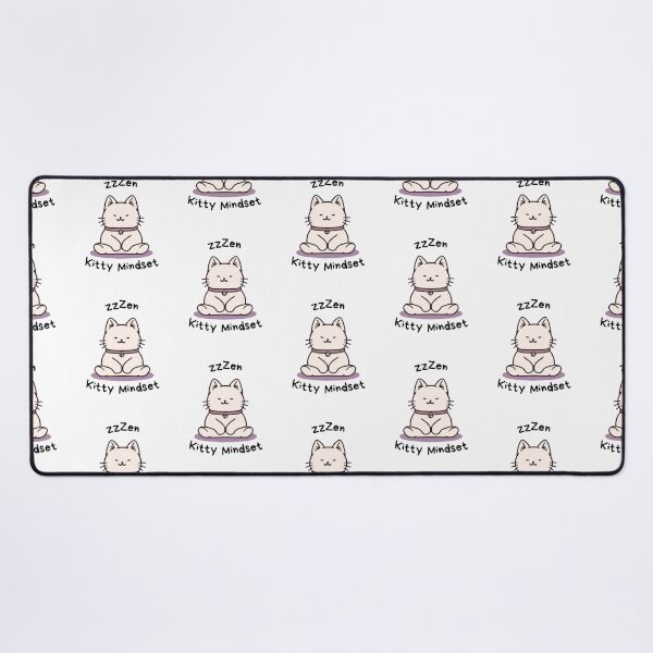 Item preview, Kawaii Cute Yoga Meditating Cat designed and sold by AdaMazingDesign.