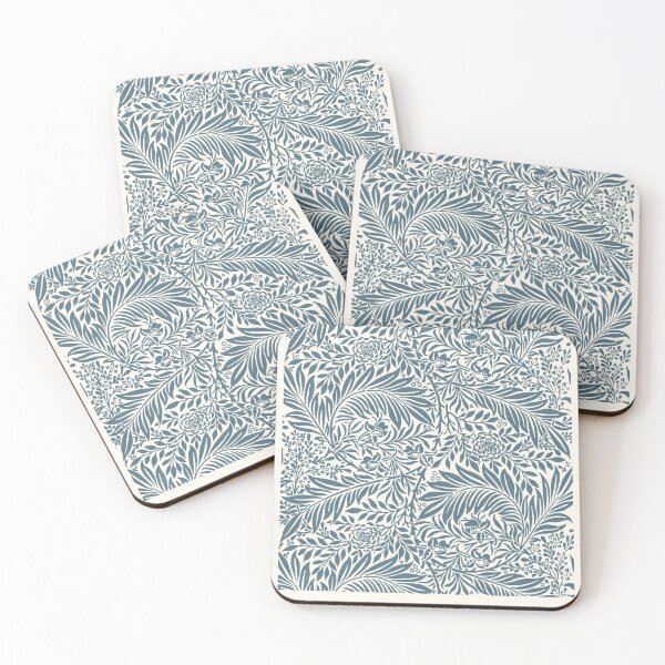 Item preview, William Morris Larkspur Floral Pattern Blue exhibition designed and sold by koovoxdogs.