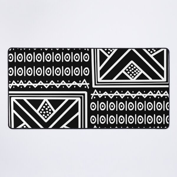 Item preview, African ethnic tribal bogolan black designed and sold by Wolagno.