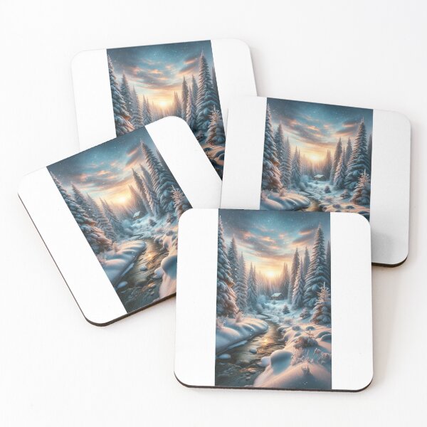 Item preview, Enchanted Winter Sunrise designed and sold by DreamAlongArt.