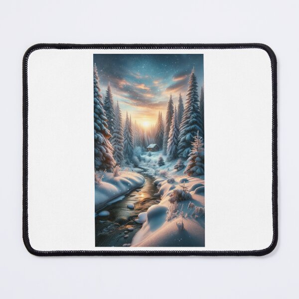 Item preview, Enchanted Winter Sunrise designed and sold by DreamAlongArt.