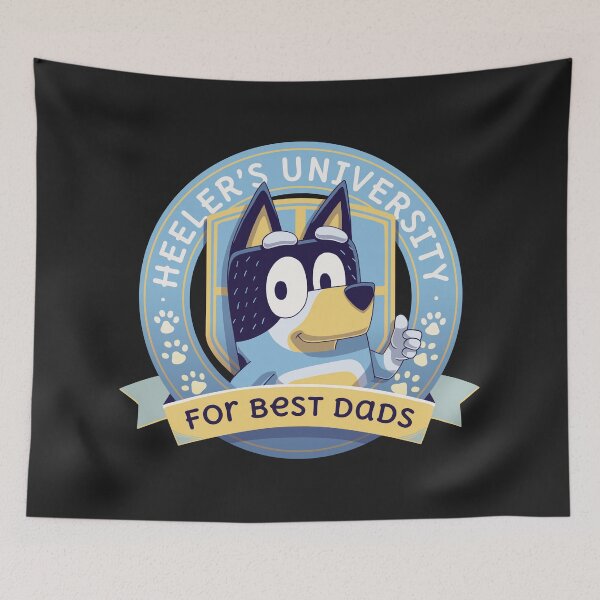 Item preview, Heeler's University for best dads // Bingo Bandit Chilli Heeler designed and sold by Geekydog.