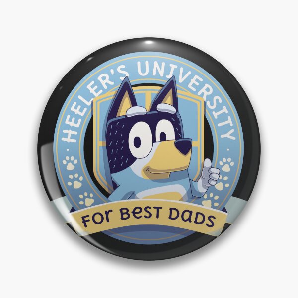Item preview, Heeler's University for best dads // Bingo Bandit Chilli Heeler designed and sold by Geekydog.