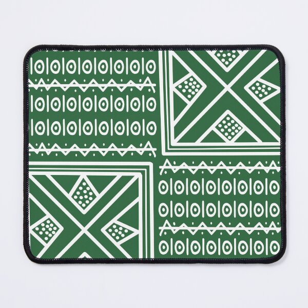 Item preview, African ethnic tribal bogolan green designed and sold by Wolagno.