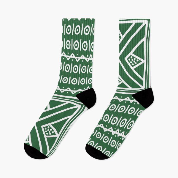 Item preview, African ethnic tribal bogolan green designed and sold by Wolagno.