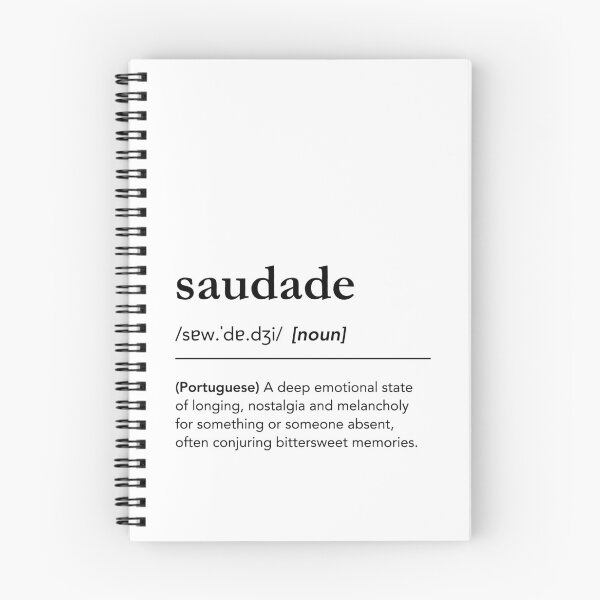 Item preview, Saudade definition, portuguese words, meaning of saudade, portugal dictionary art designed and sold by lagunaklein.