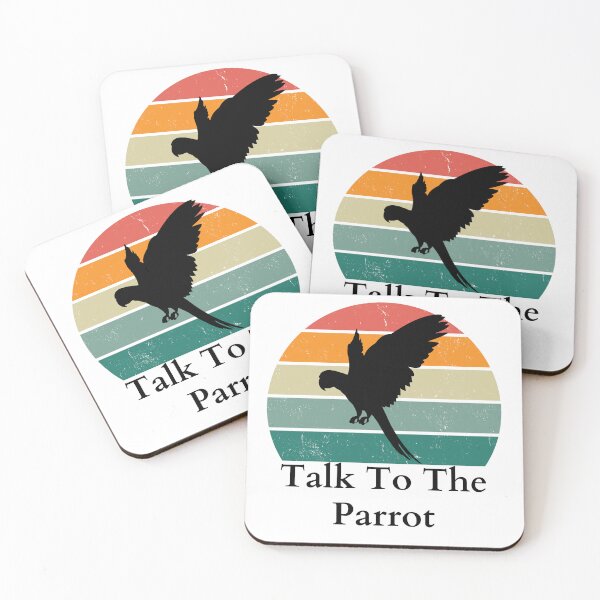 Item preview, Talk To The Parrot - Funky Bird Silhouette Design designed and sold by Hill Strom.