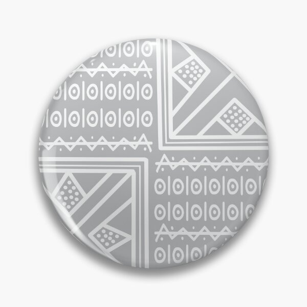 Item preview, Bogolan African pattern white designed and sold by Wolagno.
