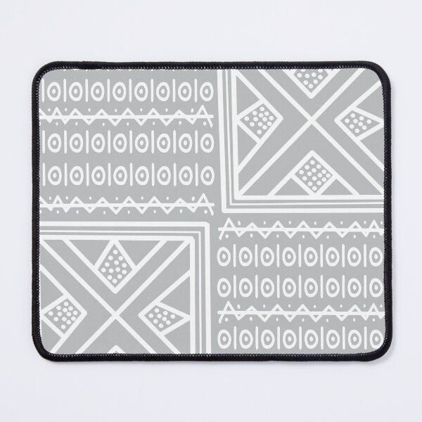 Item preview, Bogolan African pattern white designed and sold by Wolagno.