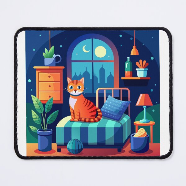 Item preview, cat and bed designed and sold by designerTurker.