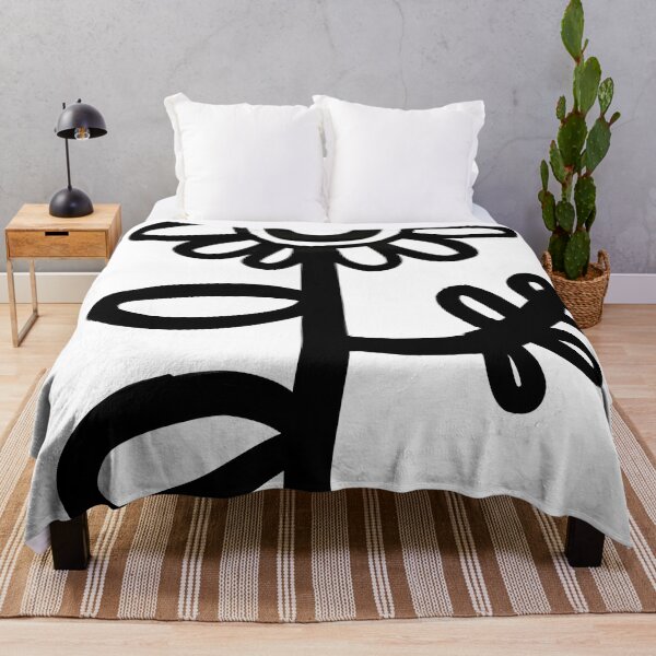 Item preview, Flower shape black and white designed and sold by TheWitsFoe.