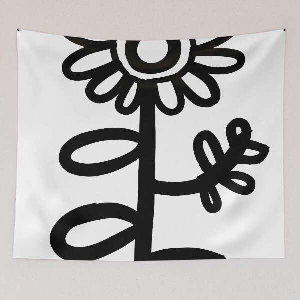 Item preview, Flower shape black and white designed and sold by TheWitsFoe.