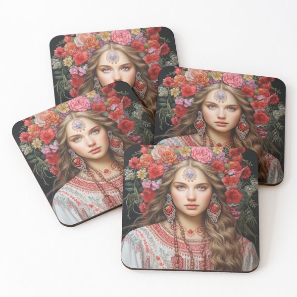 Item preview,  Ukrainian  Girl with flowers designed and sold by m-litomirskaya.