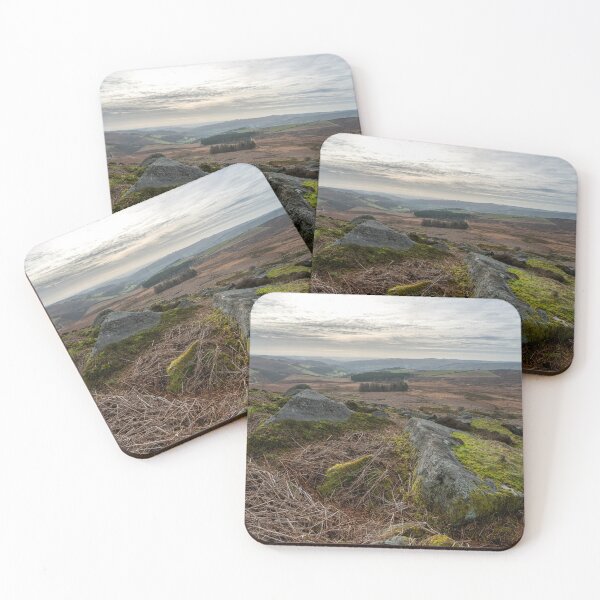 Item preview, Stanage Edge Derbyshire Peak District bleak winter landscape. designed and sold by RobThorley.